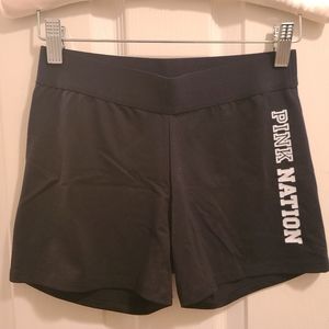 Pink by Victoria Secret black yoga shorts